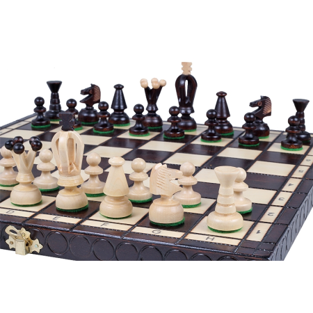 SZACHY MEDIUM KINGS Brown